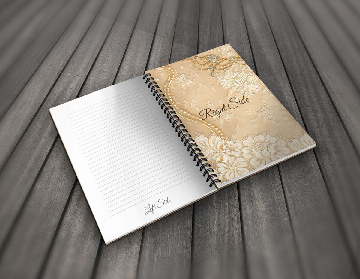 Free Spiral Note Book Mockup