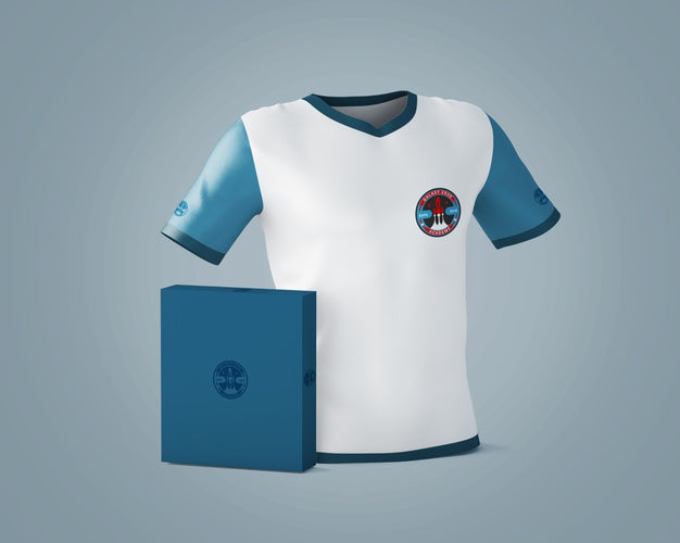 Free Sports Shirt Mockup With Brand Logo Psd