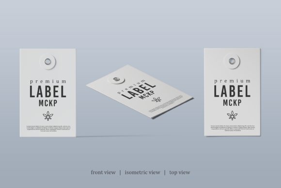 Free Square Label Mockup PSD Set