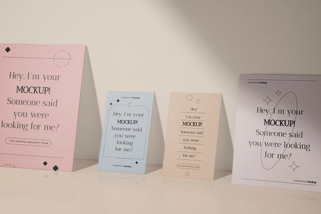 Free Stand-Up Stationery Mock-Up Paper Psd