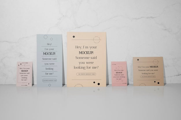 Free Stand-Up Stationery Mock-Up Paper Psd