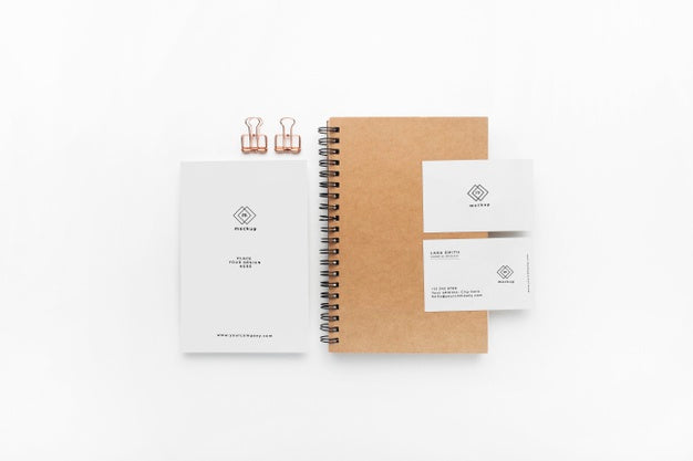 Free Stationary Mockup On White Background Psd