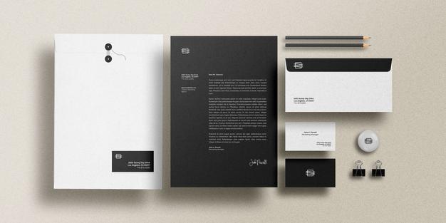 Free Stationary Set Mockup Psd
