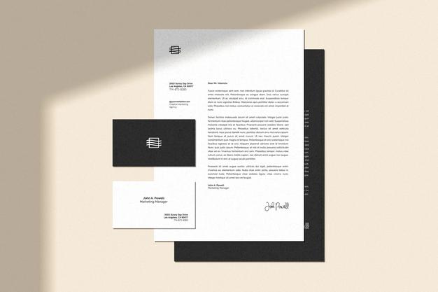 Free Stationary Set Mockup Psd