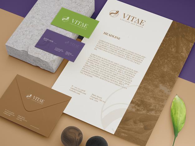 Free Stationery Mockup Tempalte Psd