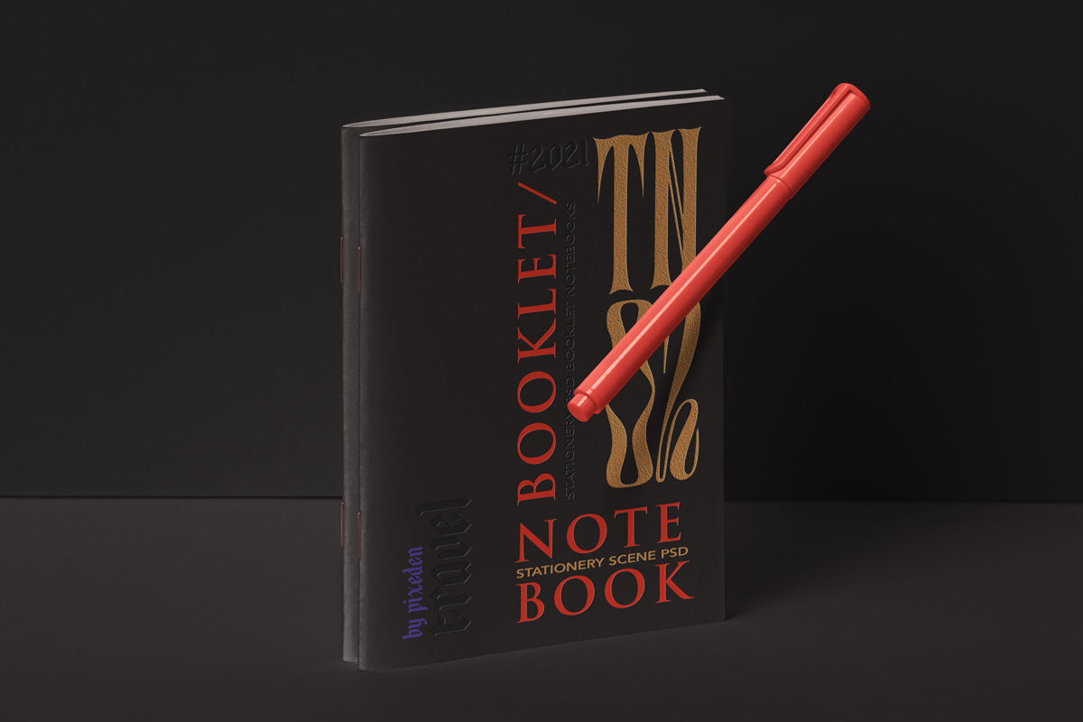 Free Stationery Psd Notebook Mockup Set