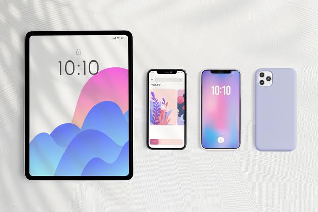 Free Tablet And Phone Screen Mockup Digital Device Psd