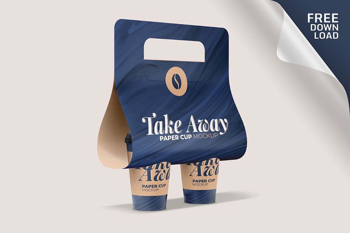 Free Takeaway Paper Cup Mockup