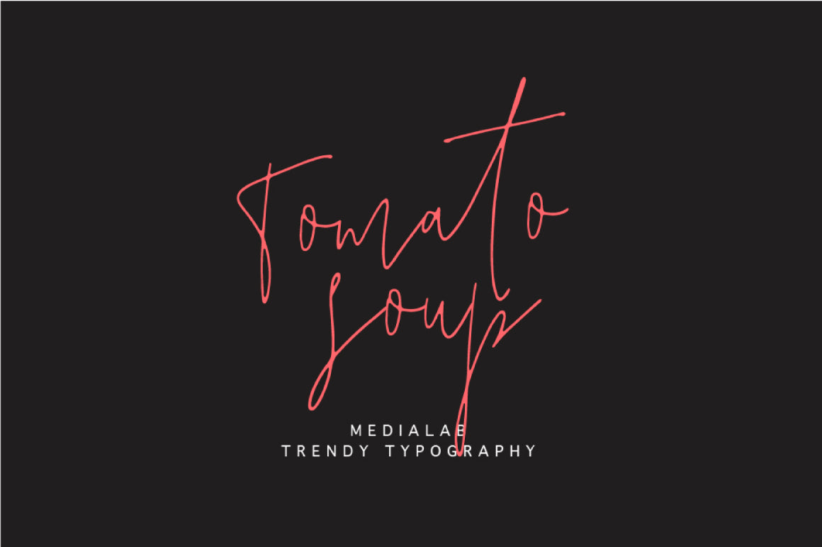 Free Tomato Soup Handwritten Font