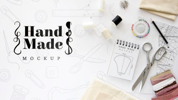 Free Tools And Thread For Handmade Products Psd
