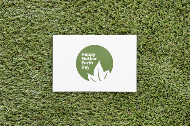 Free Top View Happy Mother Earth Day Psd