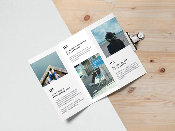 Free Tri Fold Brochure Mockup #2