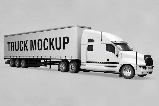 Free Truck Mockup Psd