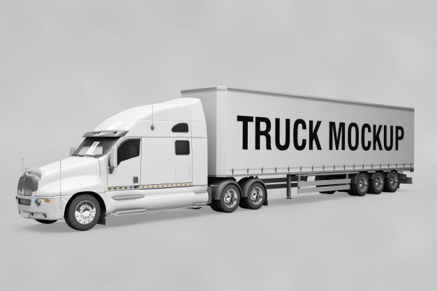 Free Truck Mockup Psd