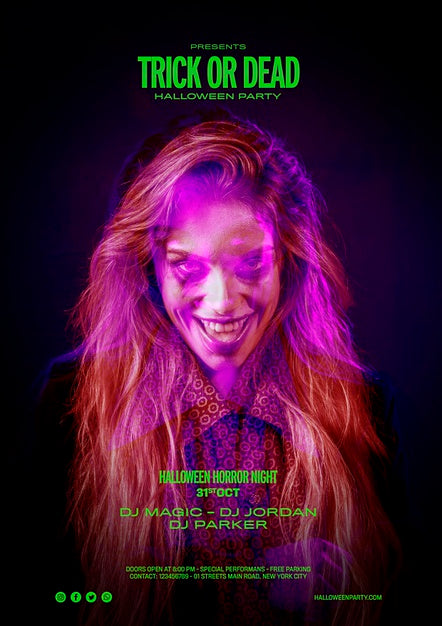 Free Variety Of Facial Expressions Of A Woman With Long Hair Psd