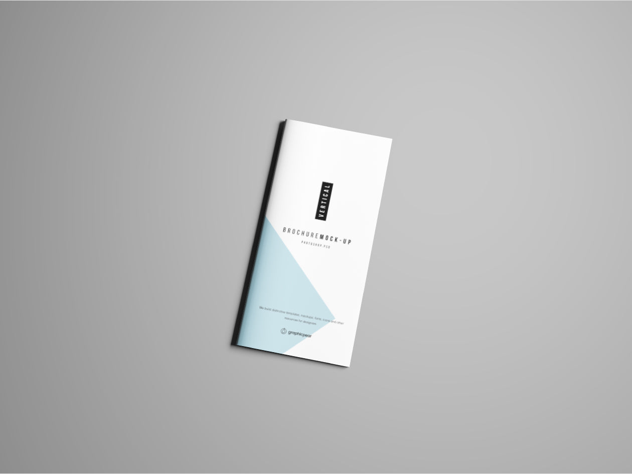 Free Vertical Brochure Mockup Psd
