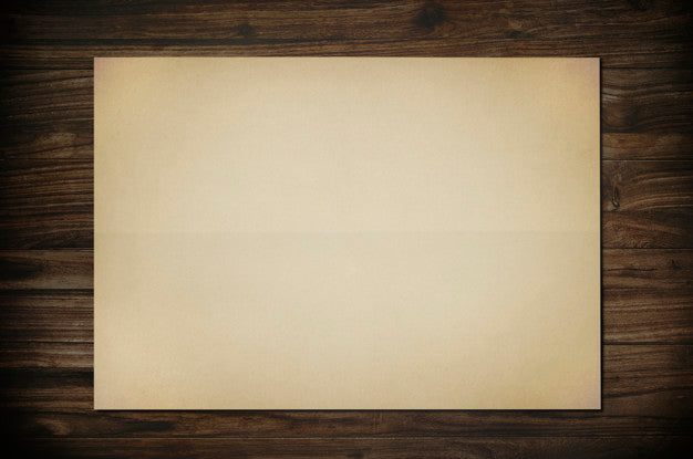 Free Vintage Paper Mockup Illustration Psd