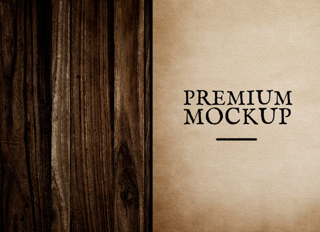 Free Vintage Paper Mockup Illustration Psd
