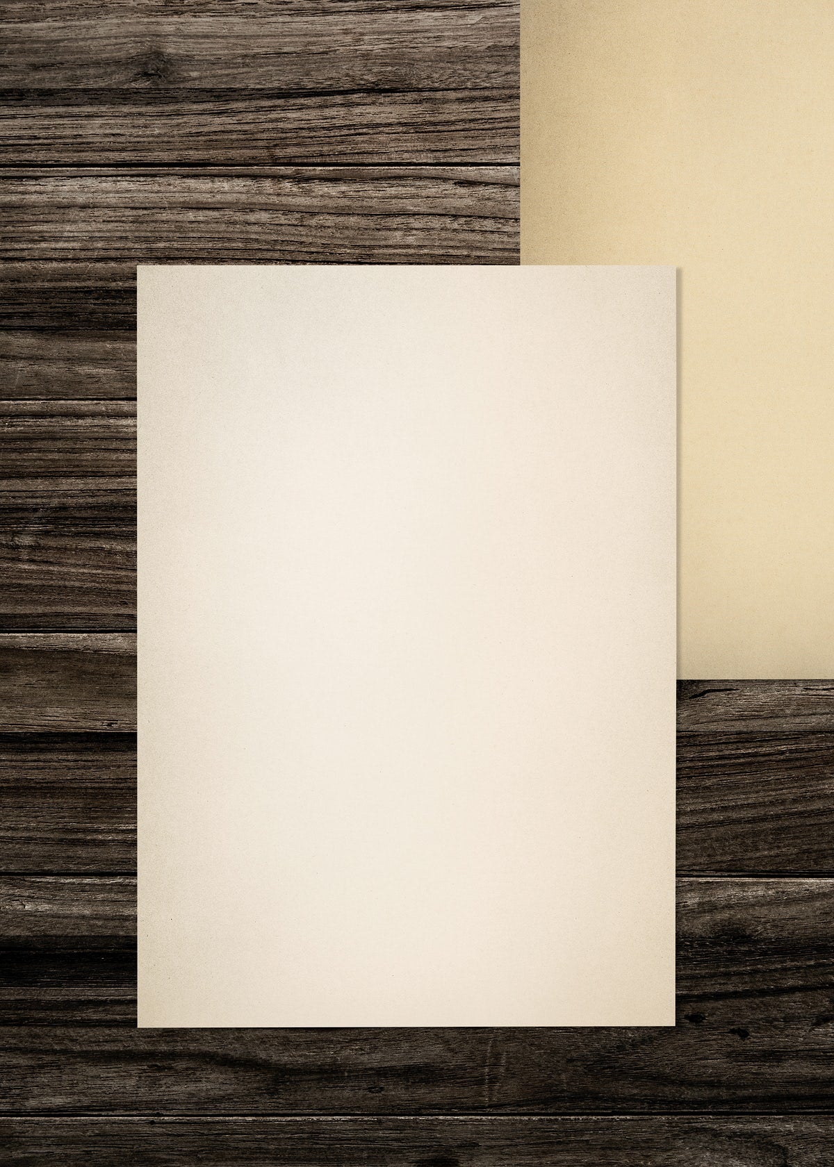 Free Vintage White Paper Textured Mockup