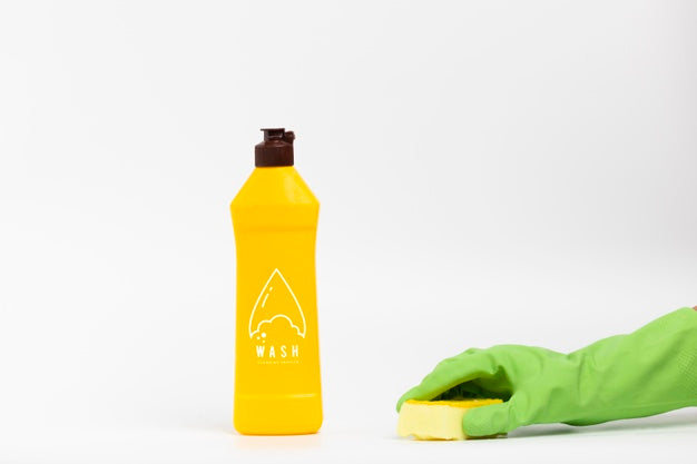 Free Wash And Cleaning Detergent Mock-Up Psd