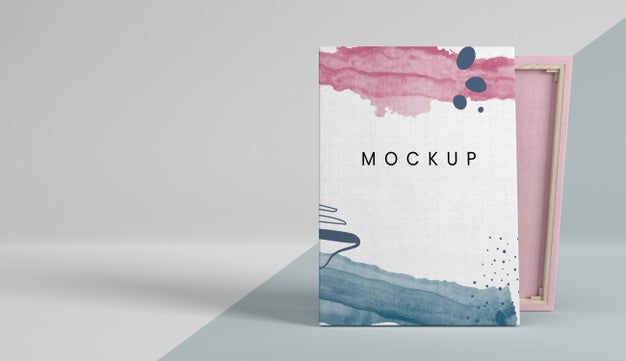 Free Watercolor Painting On Canvas Psd