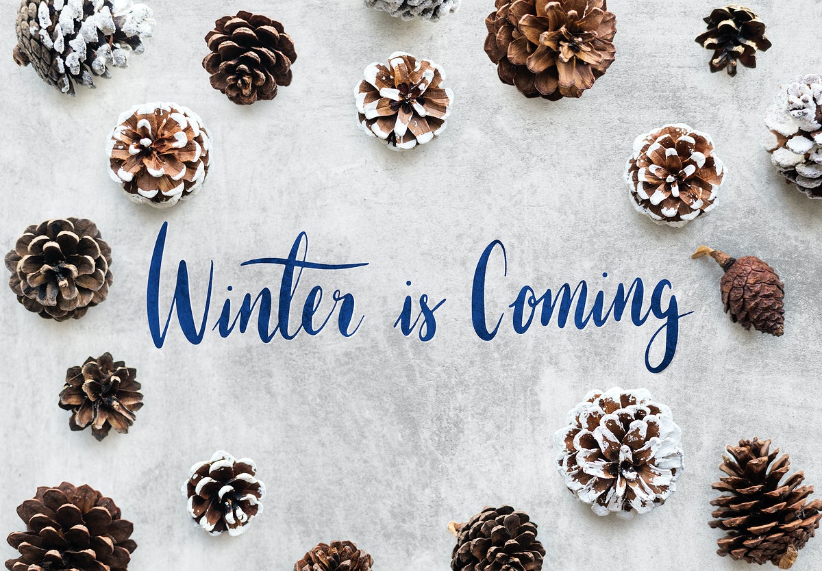 Free Winter Season Typography Design Mockup