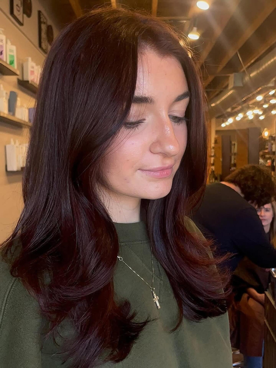 13 Chocolate Cherry Hair Color Ideas