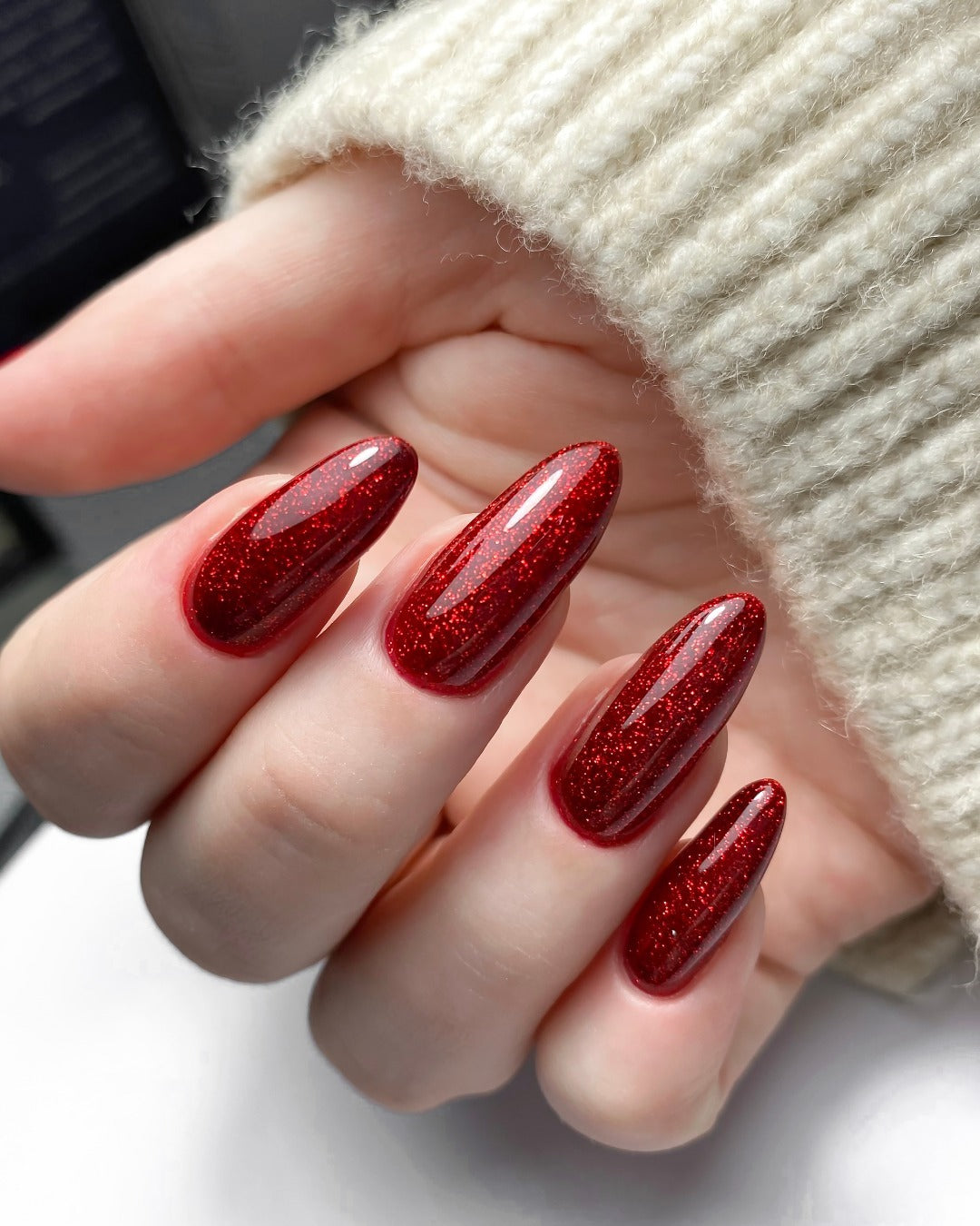15 Red Glitter Nail Ideas That Sparkle Beautifully