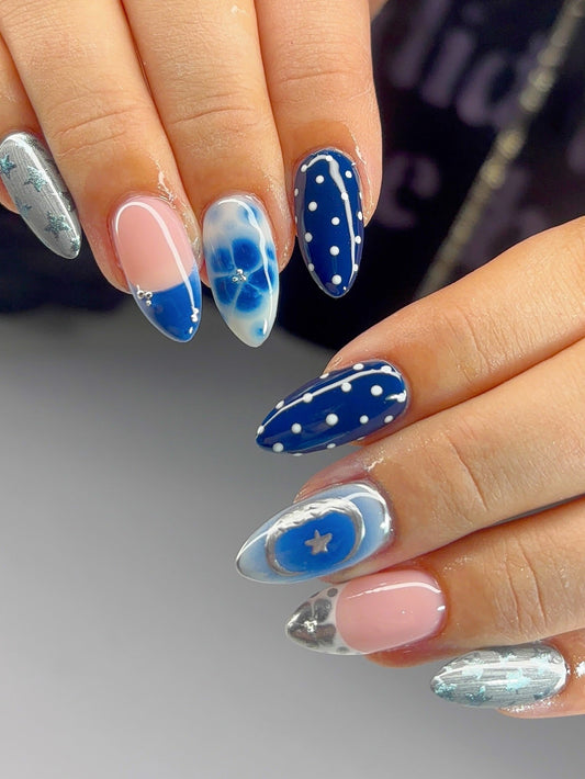 13 Blue and Silver Nail Ideas for 2026
