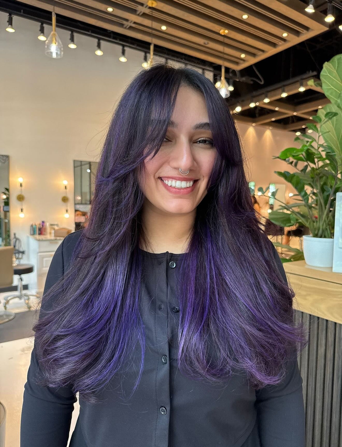 13 Beautiful Purple Hair Color Styles
