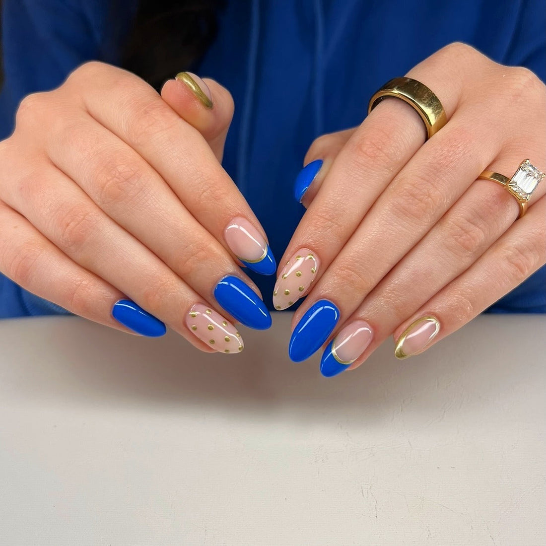 16 Chic Blue and Gold Nail Ideas You Need 2026