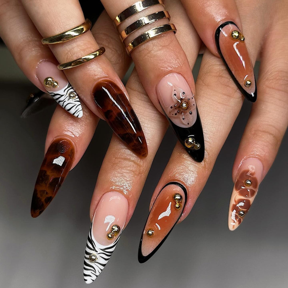 16 Long Almond Nail Ideas with Stunning Designs