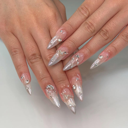 25 Bling Nail Ideas That Slay in Shine