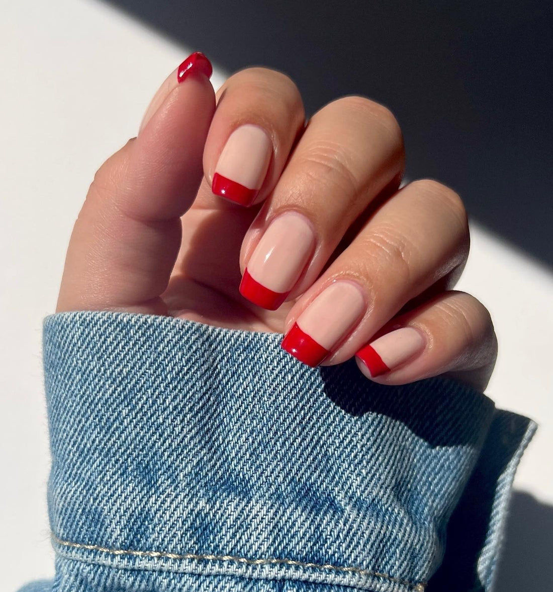 13 Classy Red French Tip Nail Ideas