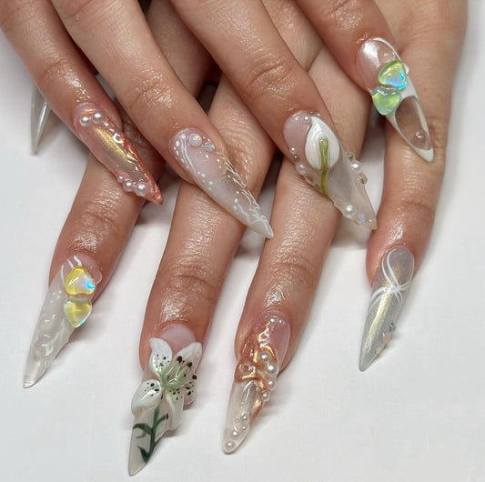 19 Nail Ideas with Gems That Shine Like Jewelry