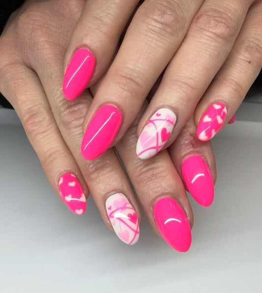 13 Bright Pink Nail Ideas That Feel Chic