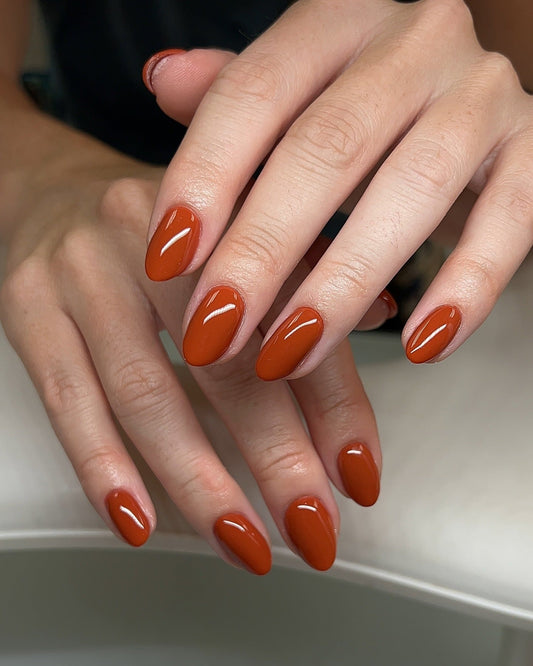 16 Minimal Burnt Orange Nail Ideas 2026