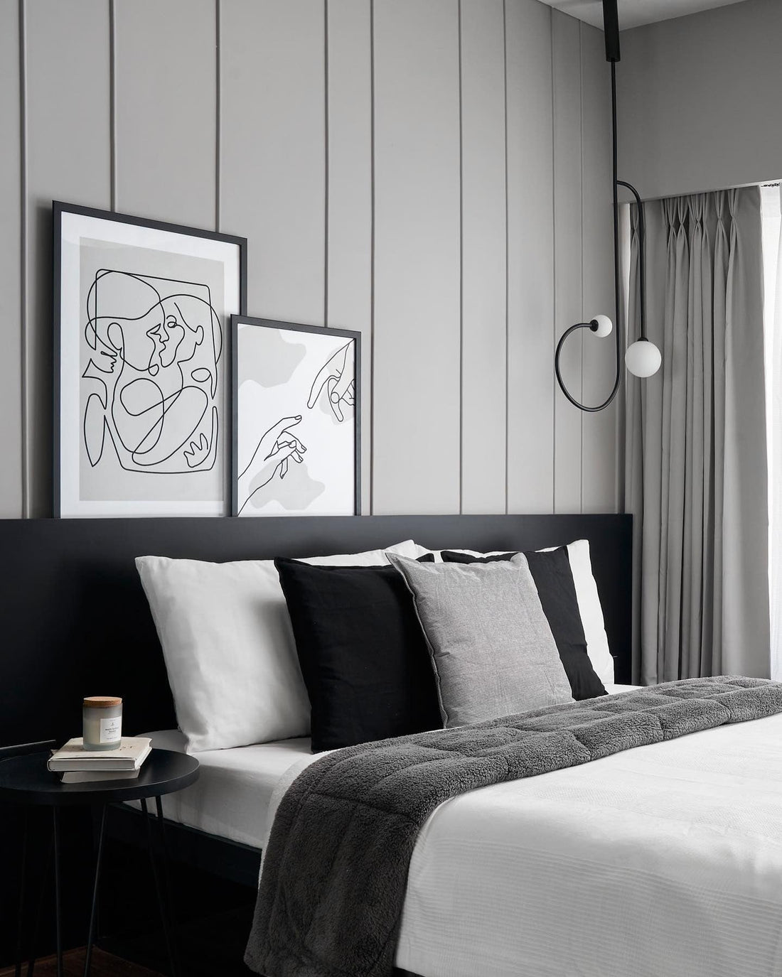 13 Designer-Approved Grey Wall Bedroom Ideas