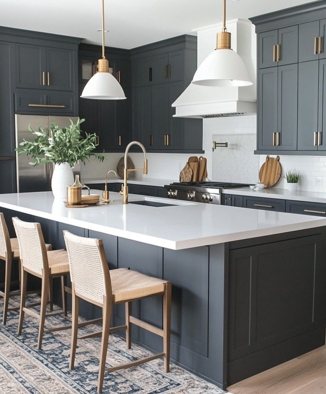 13 Gorgeous Dark Grey Kitchen Cabinets Ideas