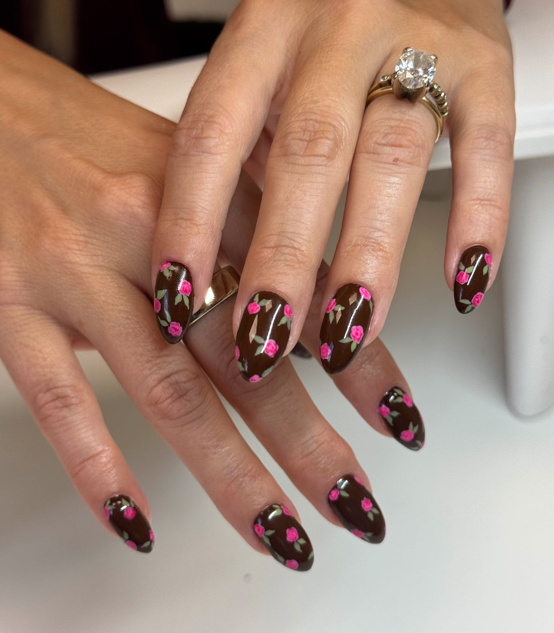 15 Trendy Fall Flower Nail Ideas