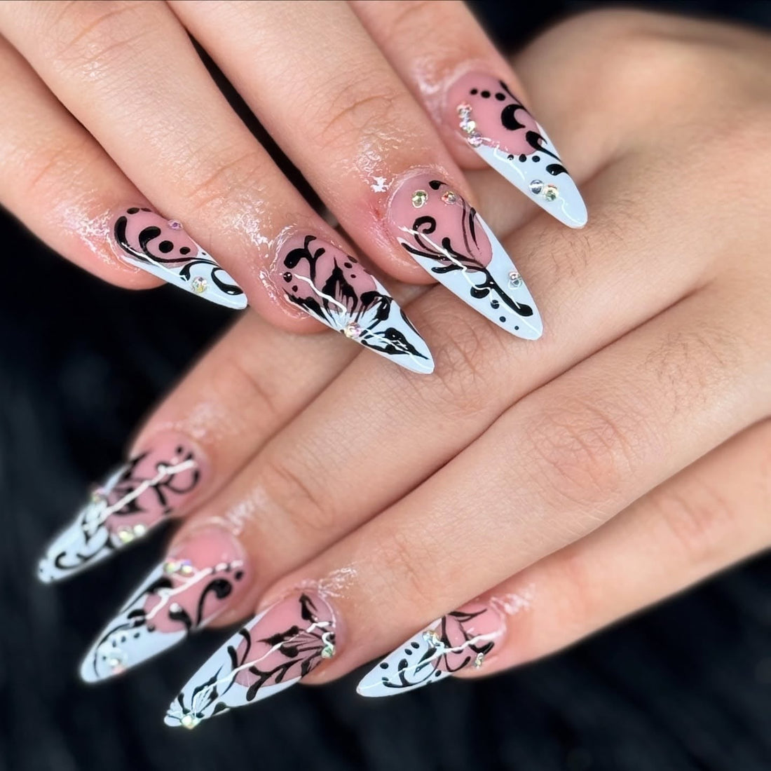13 Edgy Almond Nail Ideas That Slay