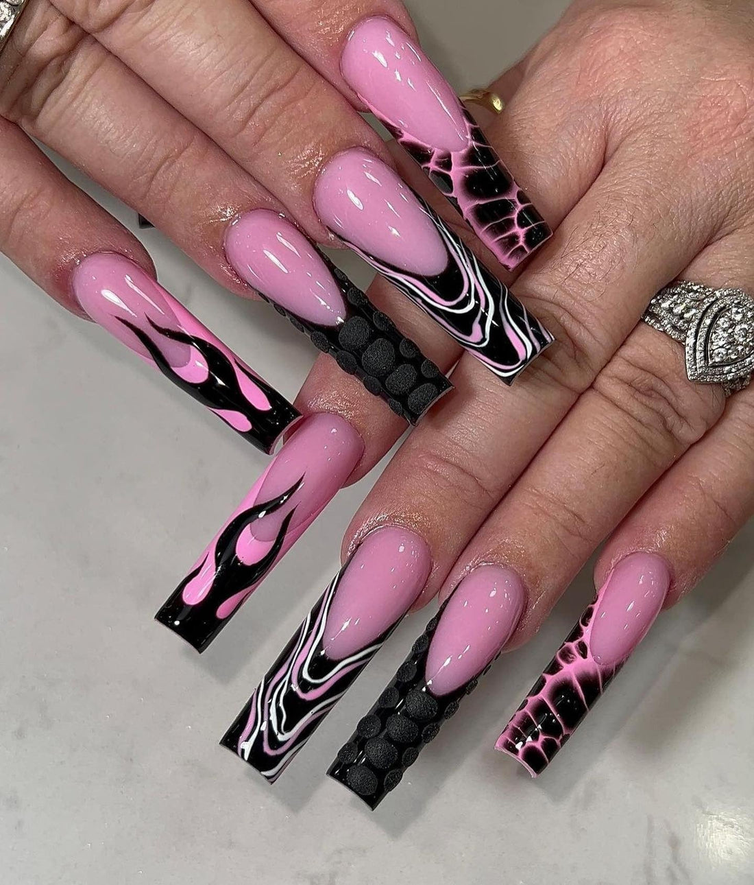 16 Black and Pink Nail Ideas for Next-Level Nails 2026