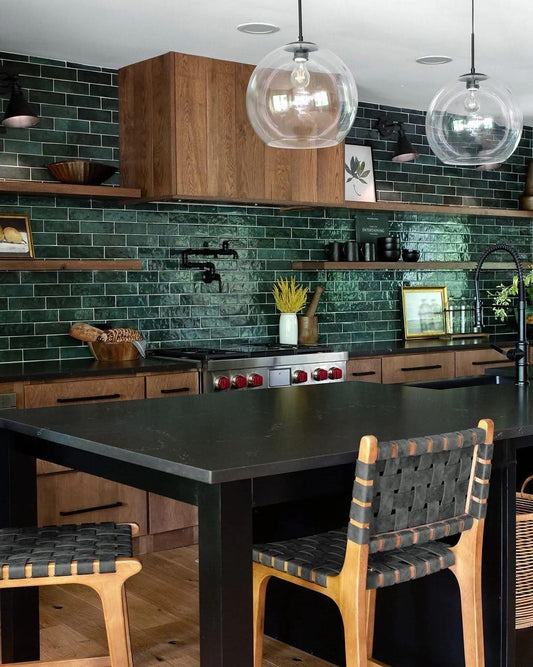 13 Beautiful Green Kitchen Backsplash Designs