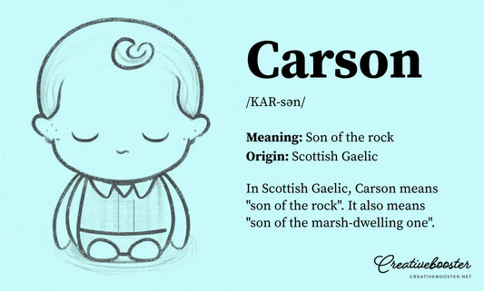 Carson Name Meaning: Definition, Facts, Origin & Similar Baby Boy Names