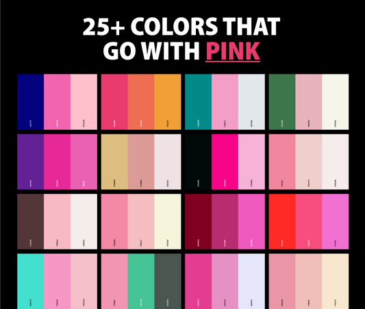 25+ Best Colors That Go With Pink: Pink Color Palettes