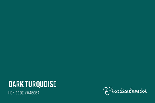 All About Color Dark Turquoise (Color Codes, Meaning and Pairings)