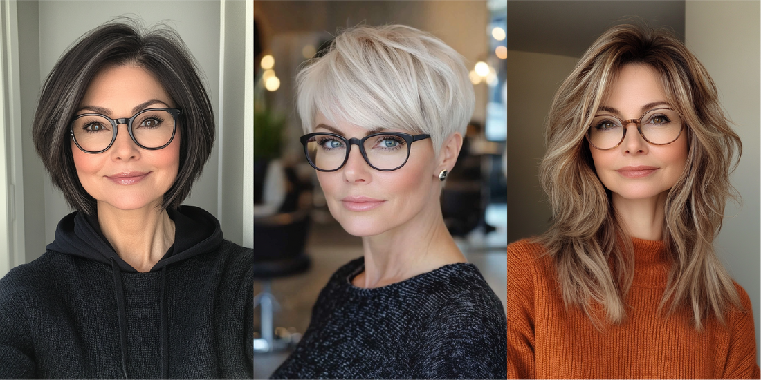 30+ Elegant Hairstyles for Women Over 50 with Glasses