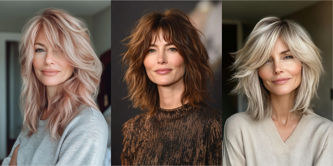 34 Gorgeous Shaggy Hairstyles for Older Women to Try