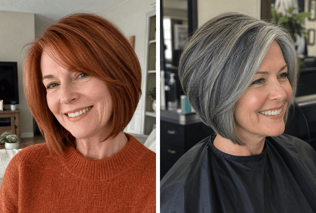 25+ Gorgeous Angled Bob Hairstyles for Women Over 50