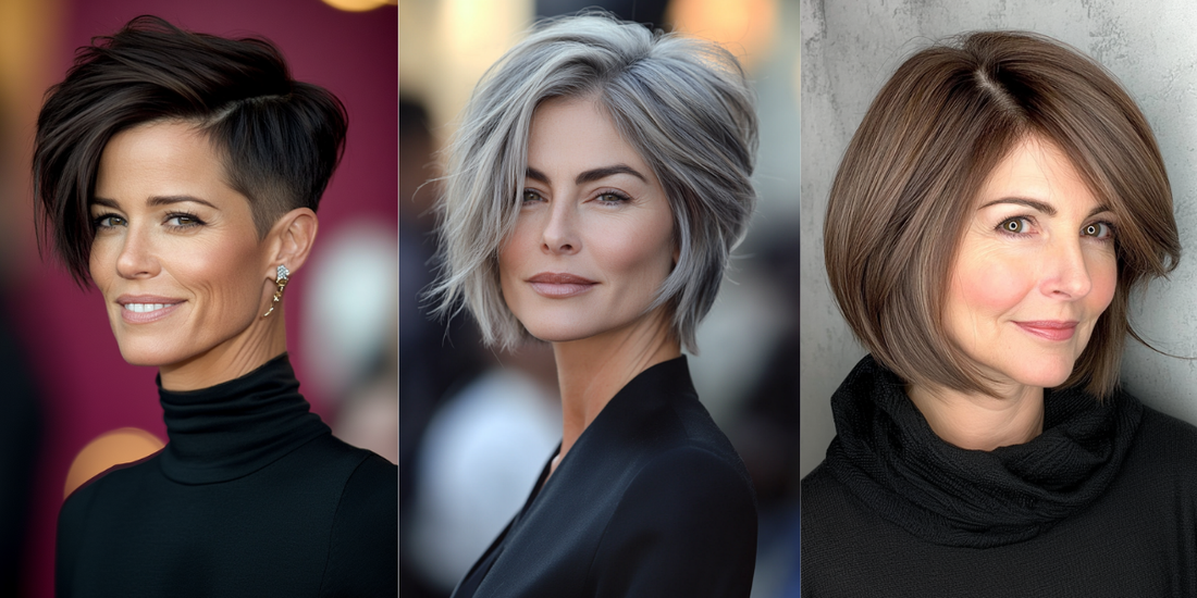 22 Stunning Asymmetrical Hairstyles for Older Women